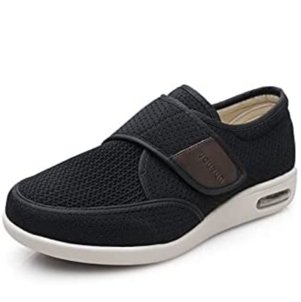 YouYun Comfort Stability Walking Easy On Off Adjustable Sneakers Sz